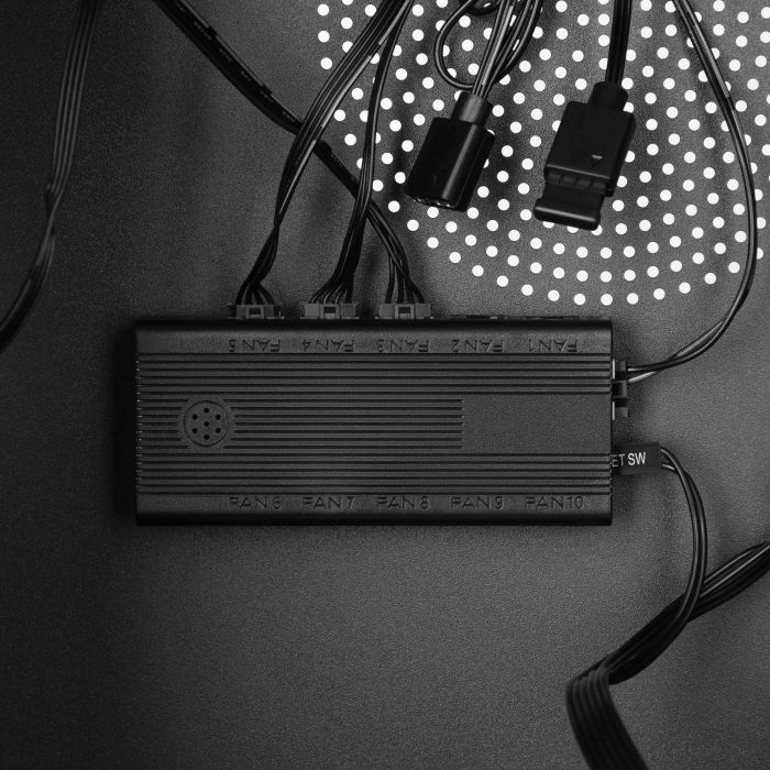 Корпус 2E Credo Plus V350BG без БЖ, 1xUSB3.0, 1х USB 2.0, 1xUSB Type-C, 3x120мм ARGB, VGA 350мм, LCS ready, контролер з пультом, TG Side Panel, mATX, чорний