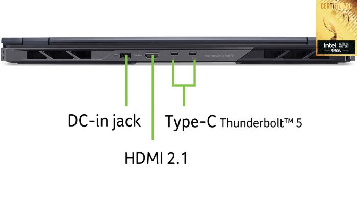 Ноутбук Acer Predator Helios 18 PH18-73 18" WQXGA IPS, Intel U9-275HX, 32GB, F1TB, NVD5080-16, Lin, чорний