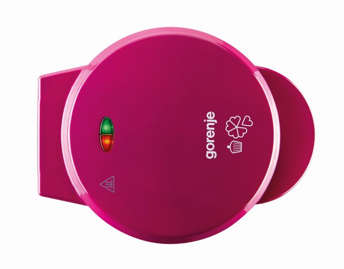 Мультимейкер Gorenje 700Вт, вафельниця, 2 пластини, тефлон, корпус-пластик, рожевий