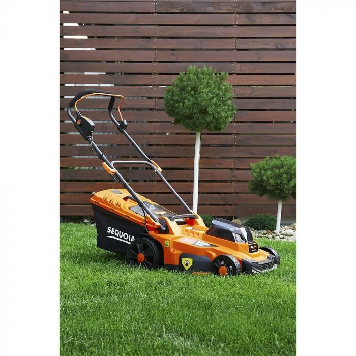 Газонокосарка акумуляторна SEQUOIA SBL4037B-E2W 40В(20В+20В) 37см 35л 25-75мм 11.65кг без АКБ та ЗП