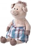 М'яка іграшка Same Toy Свинка у комбінезоні 45см