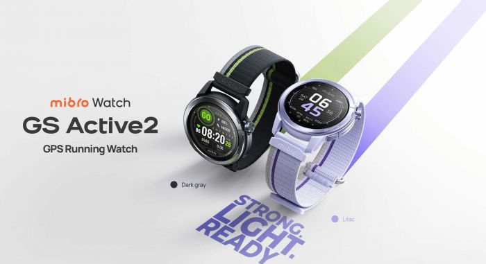 Смарт-годинник Mibro GS Active 2 46мм, 1.32", 466x466, AMOLED, BT 5.3, GPS, 5 ATM, темно-сірий