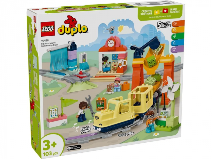 Конструктор LEGO DUPLO Town Великий інтерактивний громадський потяг