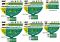 Шланг садовий 2E AquaFlex Emerald Pro 3/4" 20м 4 шари 20бар -10…+60°C зрошувач 2 конектори адаптер