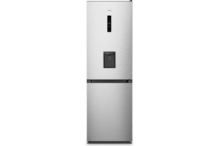 Холодильник Gorenje з нижн. мороз. камерою, 186х59х60см, 2 дв., Х- 207л, М- 97л, A+, NoFrost Plus, Fresh zone, дозатор для води, нерж