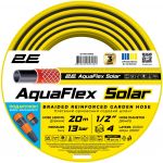 Шланг садовий 2E AquaFlex Solar 1/2" 20м 4 шари 13бар -10+60°C зрошувач конектор адаптер 2в1