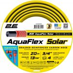 Шланг садовий 2E AquaFlex Solar 3/4" 20м 4 шари 13бар -10…+60°C зрошувач конектор адаптер