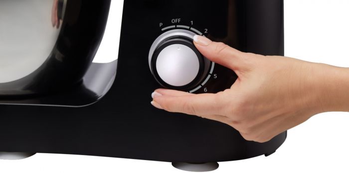 Кухонна машина Gorenje 1500Вт, чаша-метал, корпус-пластік-7л, насадок-3, чорний