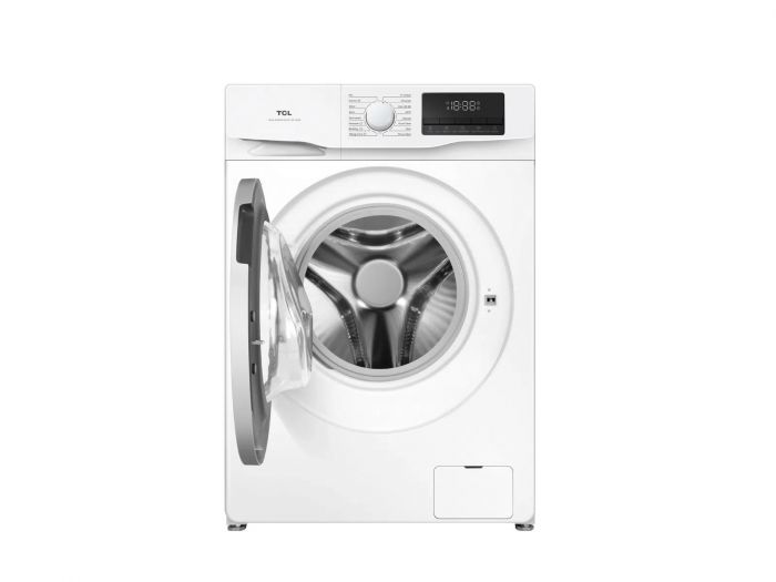 Пральна машина TCL фронтальна, 6кг, 1000, B, 45см, дисплей, пара, інвертор, білий
