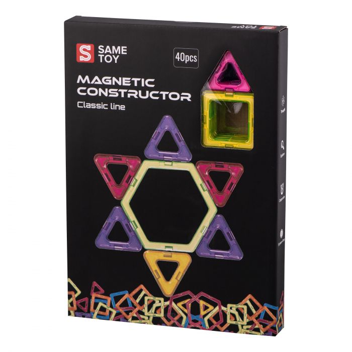 Конструктор магнітний  Same toy Classic line 40ел