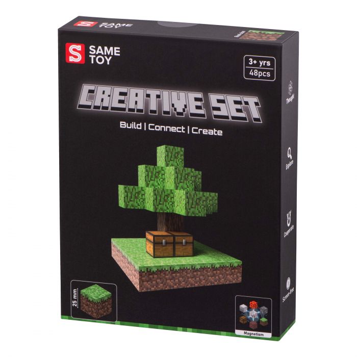 Конструктор магнітний Same Toy Creative Set Skyblock 48ел