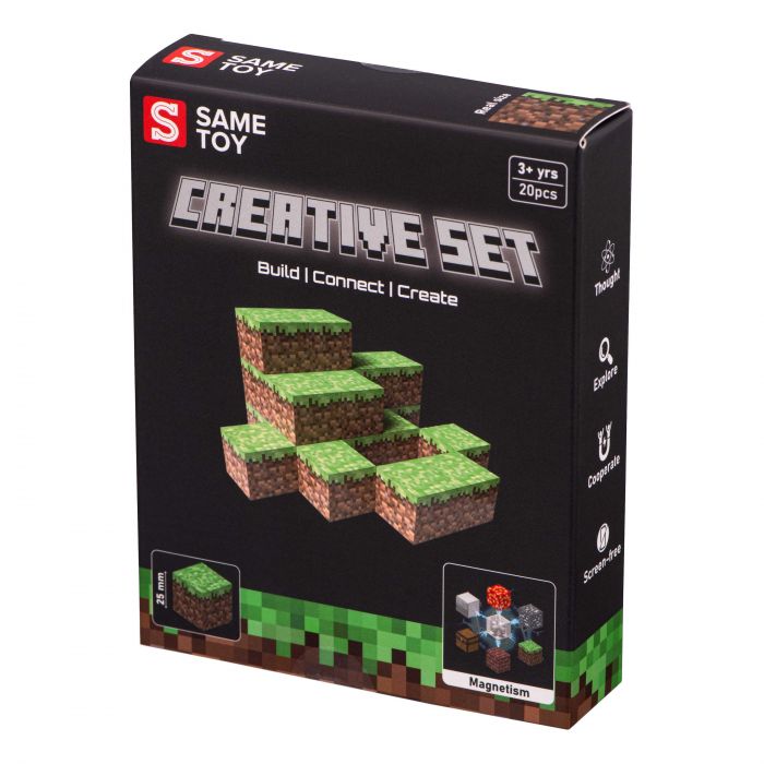 Конструктор магнітний Same Toy Creative Set Grass 20ел