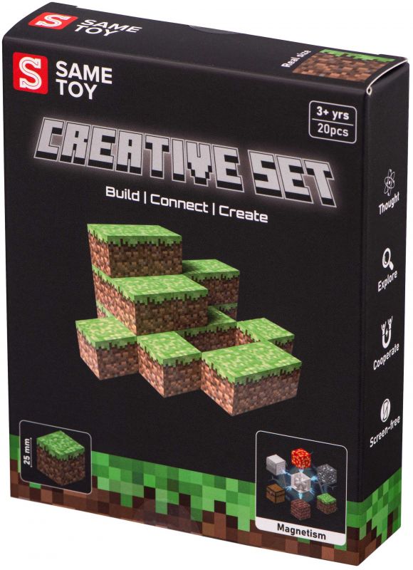 Конструктор магнітний Same Toy Creative Set Grass 20ел