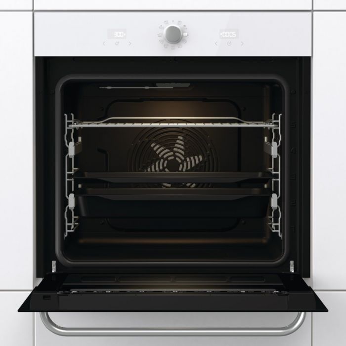 Духова шафа Gorenje електрична, 77л, A, пара, дисплей, макс.темпер.-300,  білий