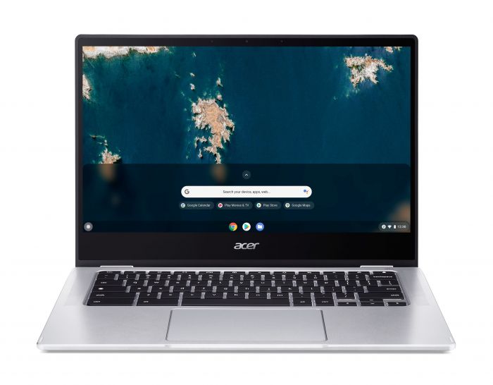 Ноутбук Acer Chromebook Spin CP314-1HN 14" FHD IPS, Intel C N4500, 8GB, F128GB, UMA, ChromeOS, сріблястий