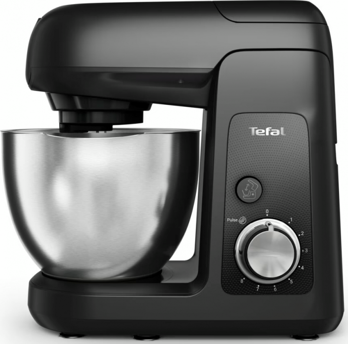 Кухонна машина Tefal Bake Partner 1100Вт, чаша-метал, корпус-пластик, насадок-6, чорний