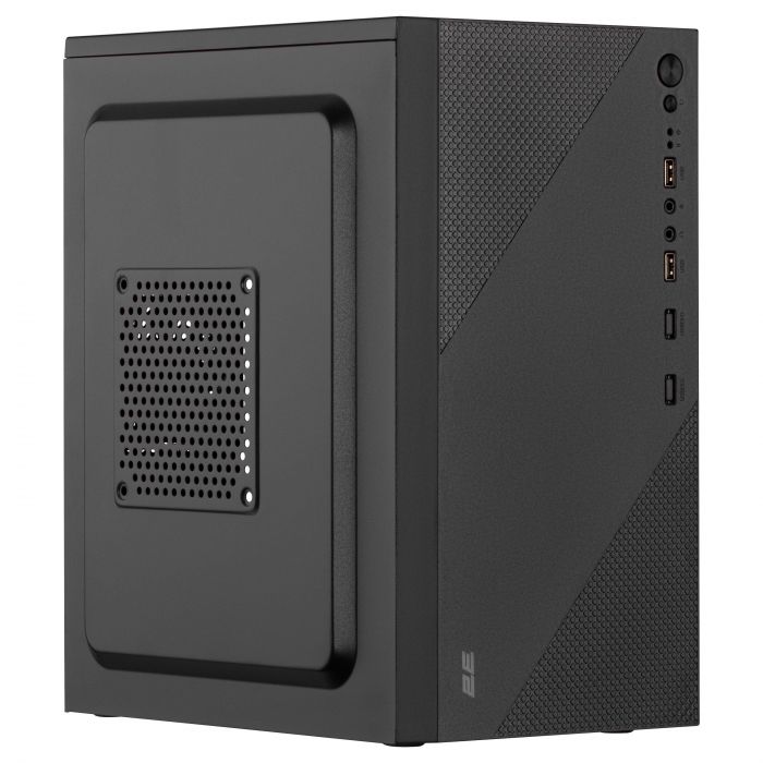 Корпус 2E TeamX TMX04 з БЖ 2E ATX400W, 2xUSB2.0, 1x80мм, VGA 220мм, mATX, чорний