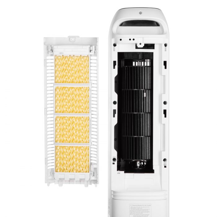 Кліматичний комплекс Cooper&Hunter 4в1 охолоджувач-нагрівач-зволожувач-вентилятор, 20м2, електр. кер-ння, дисп, пульт ДК, таймер, біл/чорн