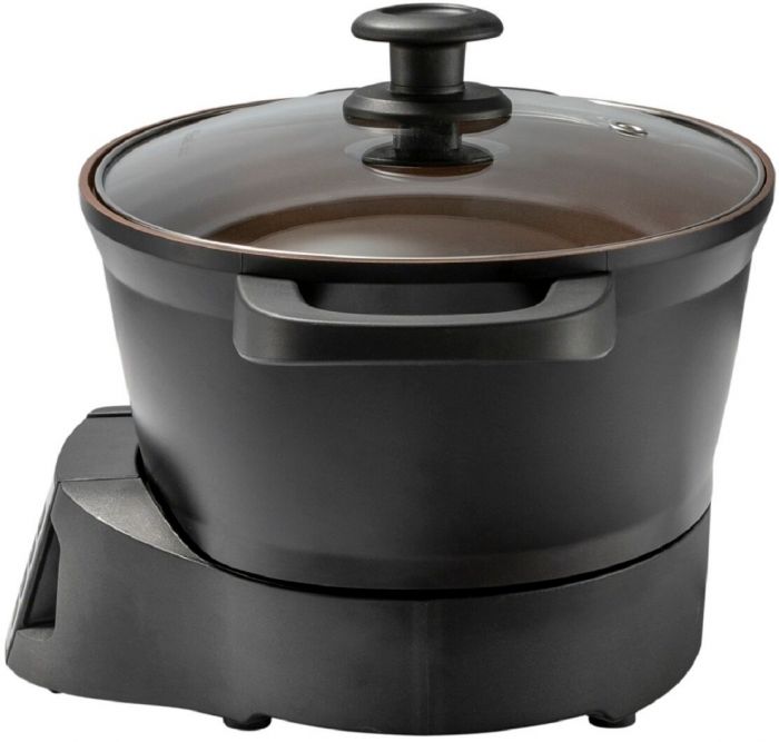 Мультиварка Russell Hobbs GoodToGo, 1000Вт, чаша-6.5л, електронне керув., знімна кришка, кераміка, чорний