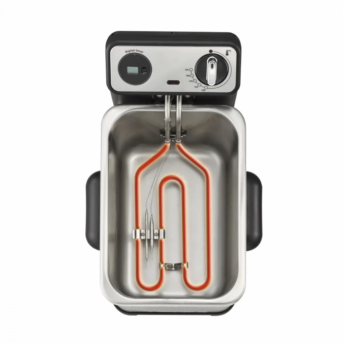 Фритюрниця Tefal Filtra Pro, 2400Вт, ємність-3л, механічне керув., від 150°C до 190°C нержавіюча сталь, чорний