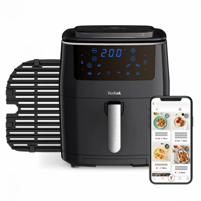 Мультипіч Tefal Easy Fry Grill&Steam, 1430Вт, чаша-6.2л, сенсорне керув., 8 програм, пластик, чорний