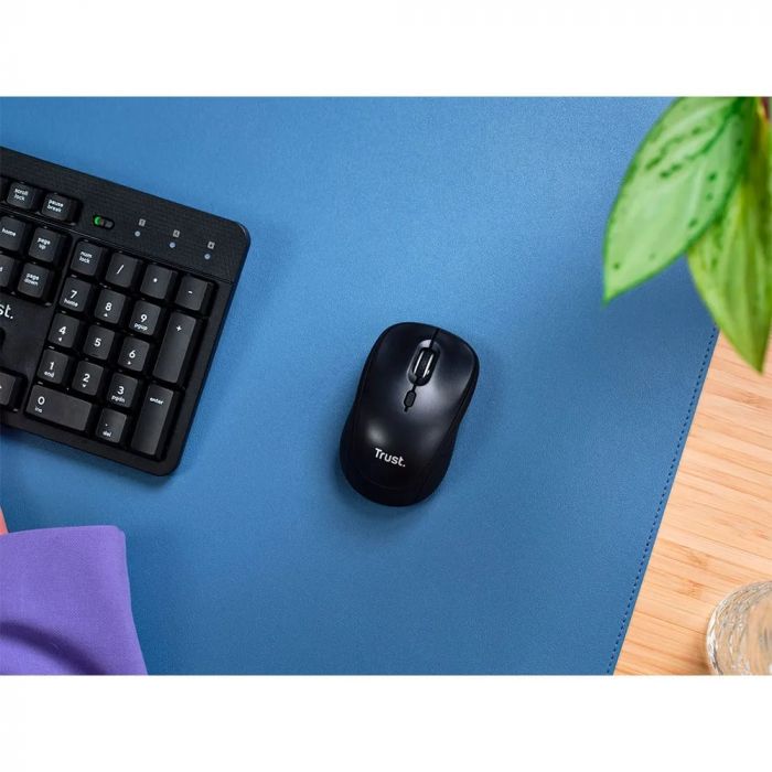 Миша Trust Yvi+ Compact Multi-Device, WL/BT/USB-A, чорний