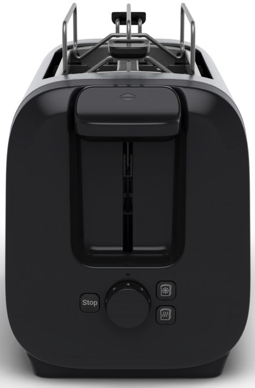 Тостер Tefal Subito 1100Вт, розморожування, щипці, нерж. сталь, чорний