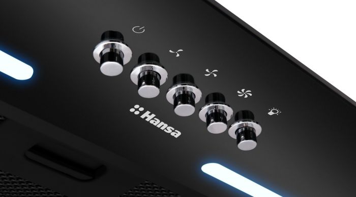 Витяжка Hansa вбудована, 55см, 400м.куб/год., чорна