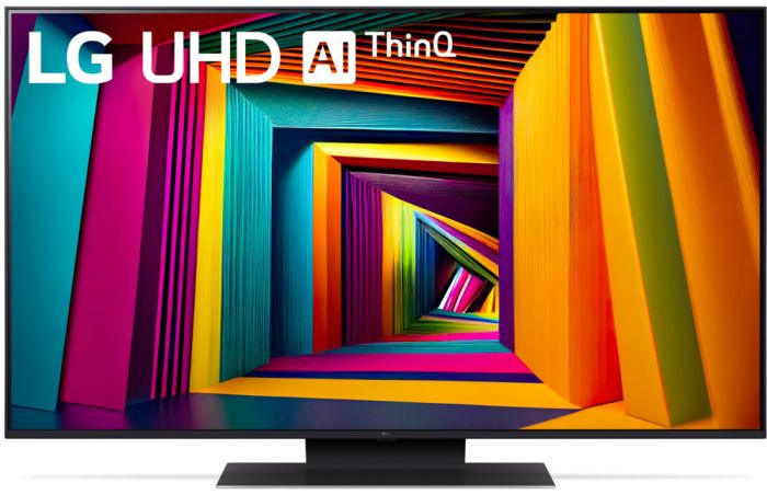 Телевізор 43" LG UHD 4K 60Hz Smart WebOS Black