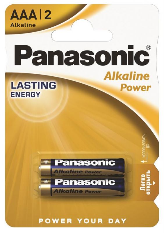 Батарейка Panasonic ALKALINE POWER лужна AAA блістер, 2 шт.