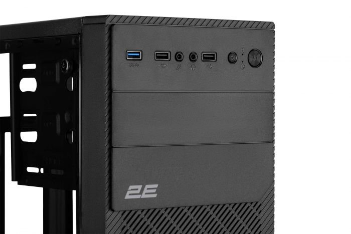 Корпус 2E Basis RD850 без БЖ 1xUSB3.0, 2xUSB2.0, 1x120мм ARGB, VGA 290мм, Acrylic Side Panel, mATX, чорний