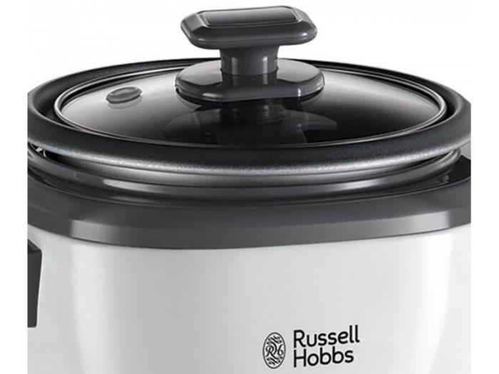 Рисоварка Russell Hobbs Medium, 300Вт, чаша-1.4л, електронне керув., знімна кришка, сіро-чорний