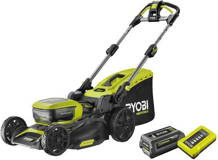 Газонокосарка акумуляторна Ryobi Max Power RY36LMX46A-140 36В акб 1х4А·год 46см 45л 25-75мм 22.5кг