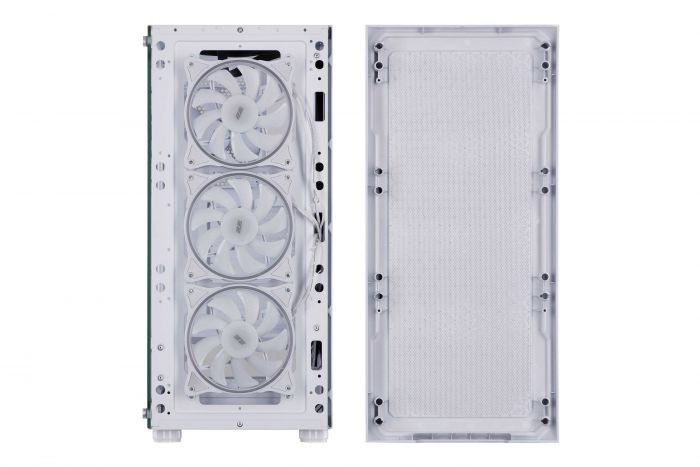 Корпус 2E GAMING Hexagon G338W без БЖ 2xUSB3.0, 1xUSBType-C, 3x120мм ARGB, 1x120мм, VGA 330мм, LCS ready, HUB, TG Side Panel, ATX, білий