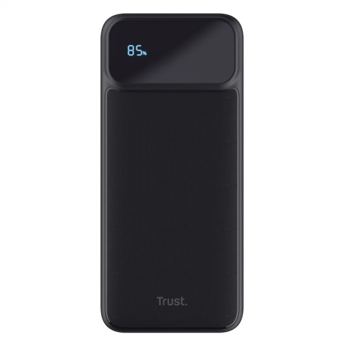 Акумулятор портативний літій-іонний power bank Trust Avala, 10000мА·год, 2хUSB-A/USB-C, 20W, PD/QC 3.0, чорний