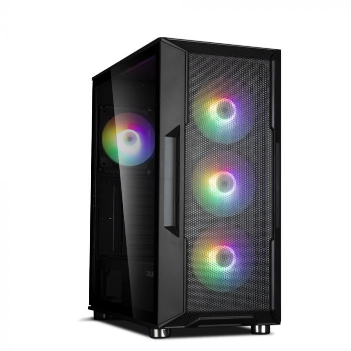 Корпус Zalman I3 Neo без БЖ, 1xUSB3.0, 2xUSB2.0, 4x120мм RGB, VGA 355мм, LCS ready, TG Side Panel, ATX, чорний