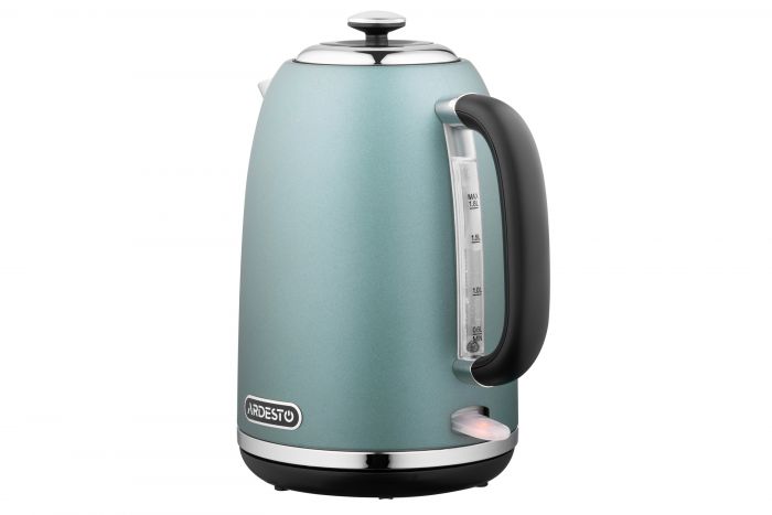 Електрочайник Ardesto Mint Harmony 1.8л, Strix, метал, м'ятний матовий