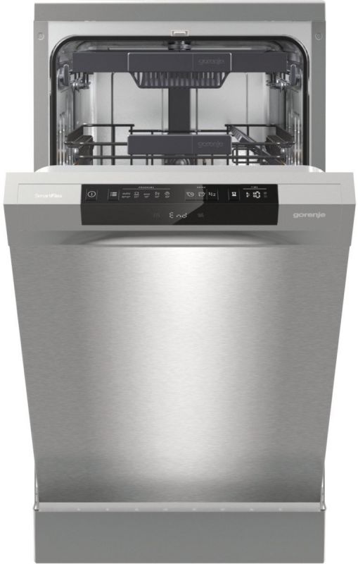 Посудомийна машина Gorenje, 11компл., A+++, 45см, дисплей, 3 кошика, AquaStop, Інвертор, сірий