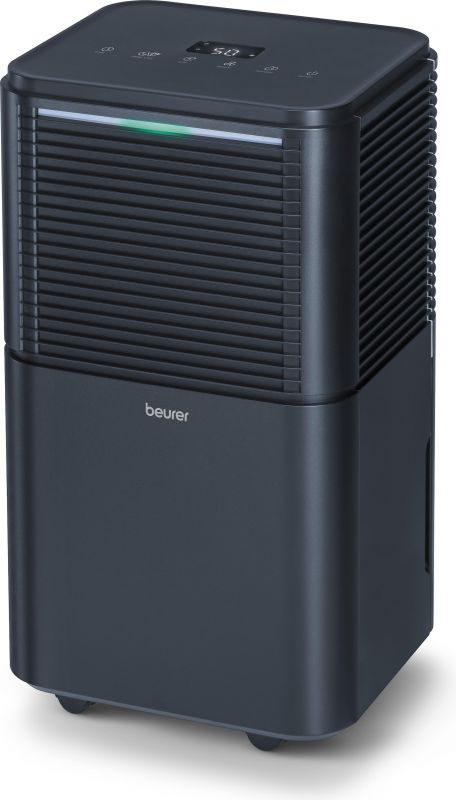 Осушувач повітря Beurer мобільний 30м2, 200Вт, дисплей, авто вимк, нічний режим, чорний