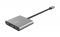 Хаб Trust Dalyx 3-in-1 USB-С > USB-А 3.2/USB-С/HDMI, Алюміній, 0.1м, чорний