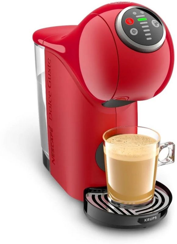 Кавоварка Krups капсульна Dolce Gusto Genio S Plus 0.8л, капсули, сенcорне керування, червоний