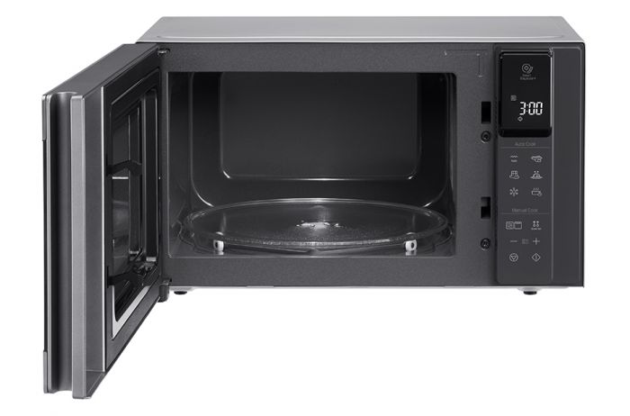 Мікрохвильова піч LG, 25л, електрон. керування, 1000Вт, гриль, дисплей, сріблястий