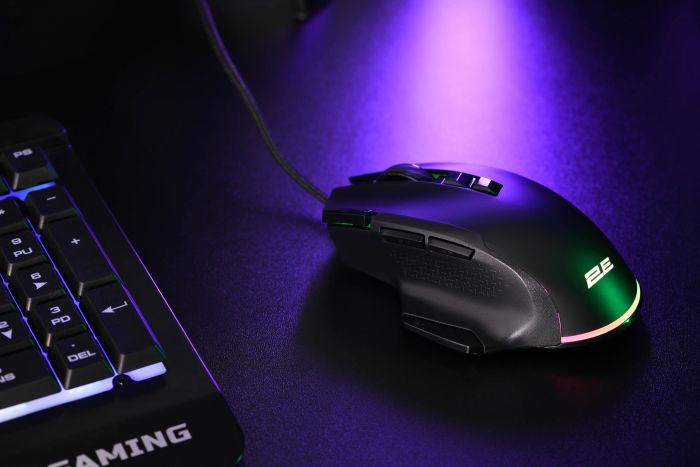 Миша 2E GAMING MG330, RGB, USB-A, чорний