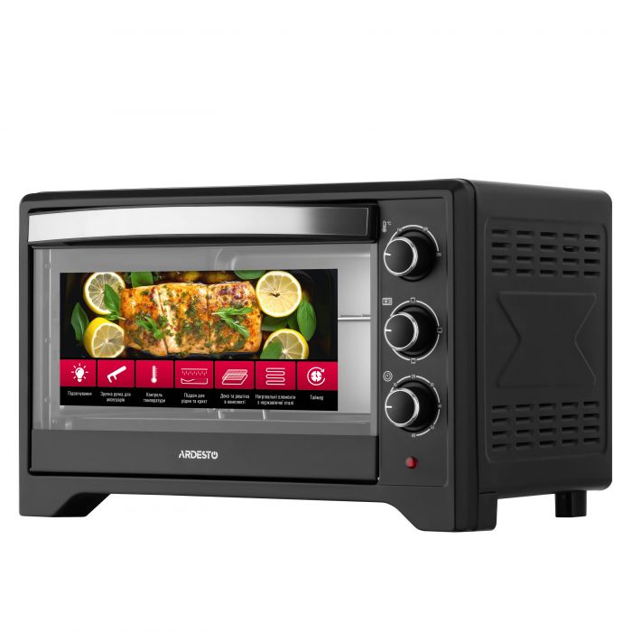 Піч електрична ARDESTO, 33л, 1615Вт, механіч., чорний