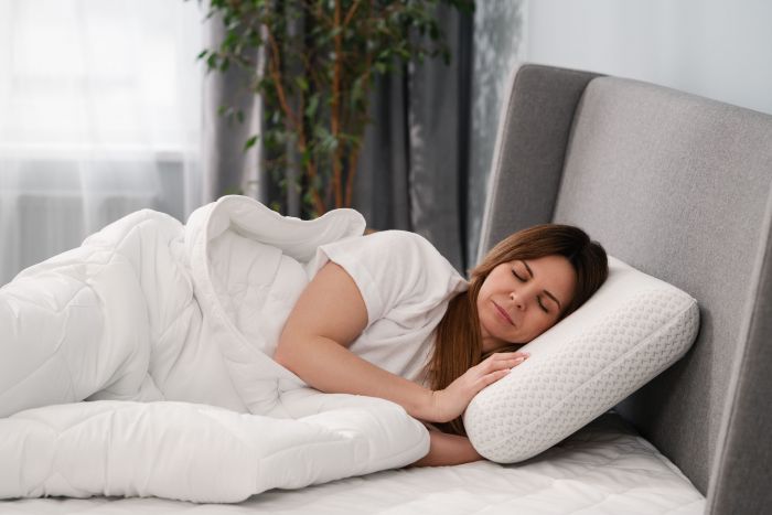 Подушка ортопедична ARDESTO Sleepwell, 60х40х12см, класична прямокутна, піна меморі, білий
