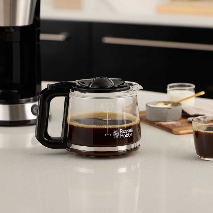 Кавоварка Russell Hobbs Heaton, 1.25л, мелена, чорно-срібний