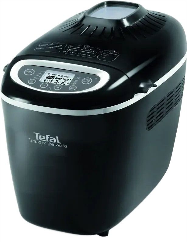 Хлібопічка Tefal Bread of the World 1600Вт, програм-19, макс.вага -1,5кг, форма-квадрат, пластик, чорний