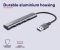 Хаб Trust Halyx USB-A > 4xUSB-А 3.2, Алюміній, 0.1м, Сірий