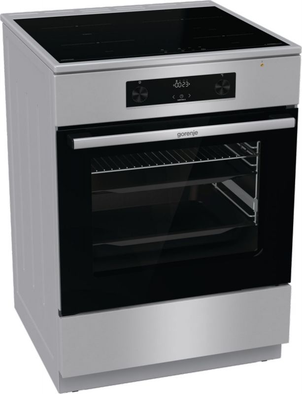 Плита Gorenje електрична індукційна, 71л, 60x60см, дисплей, IconLed, нерж