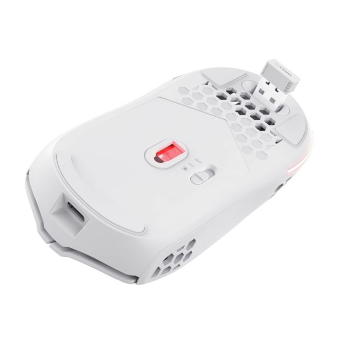 Миша Trust GXT 929 Helox, WL/USB-A, білий